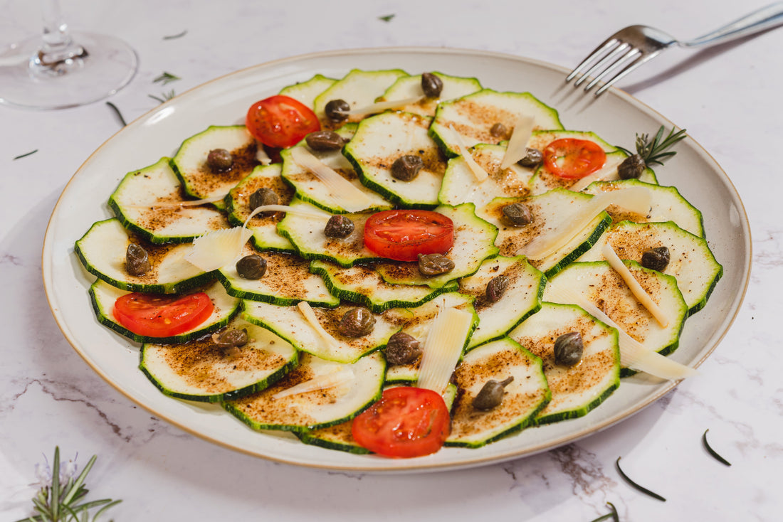 Carpaccio Zapallito + Ajo Negro