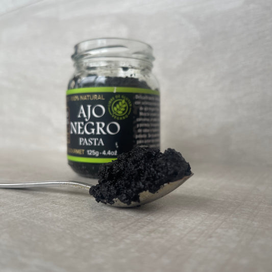 Power Pack: Doypack dientes pelados de ajo negro 80g + Frasco dientes pelados de ajo negro 125gr+ 2 frascos de pasta de ajo negro 125gr.